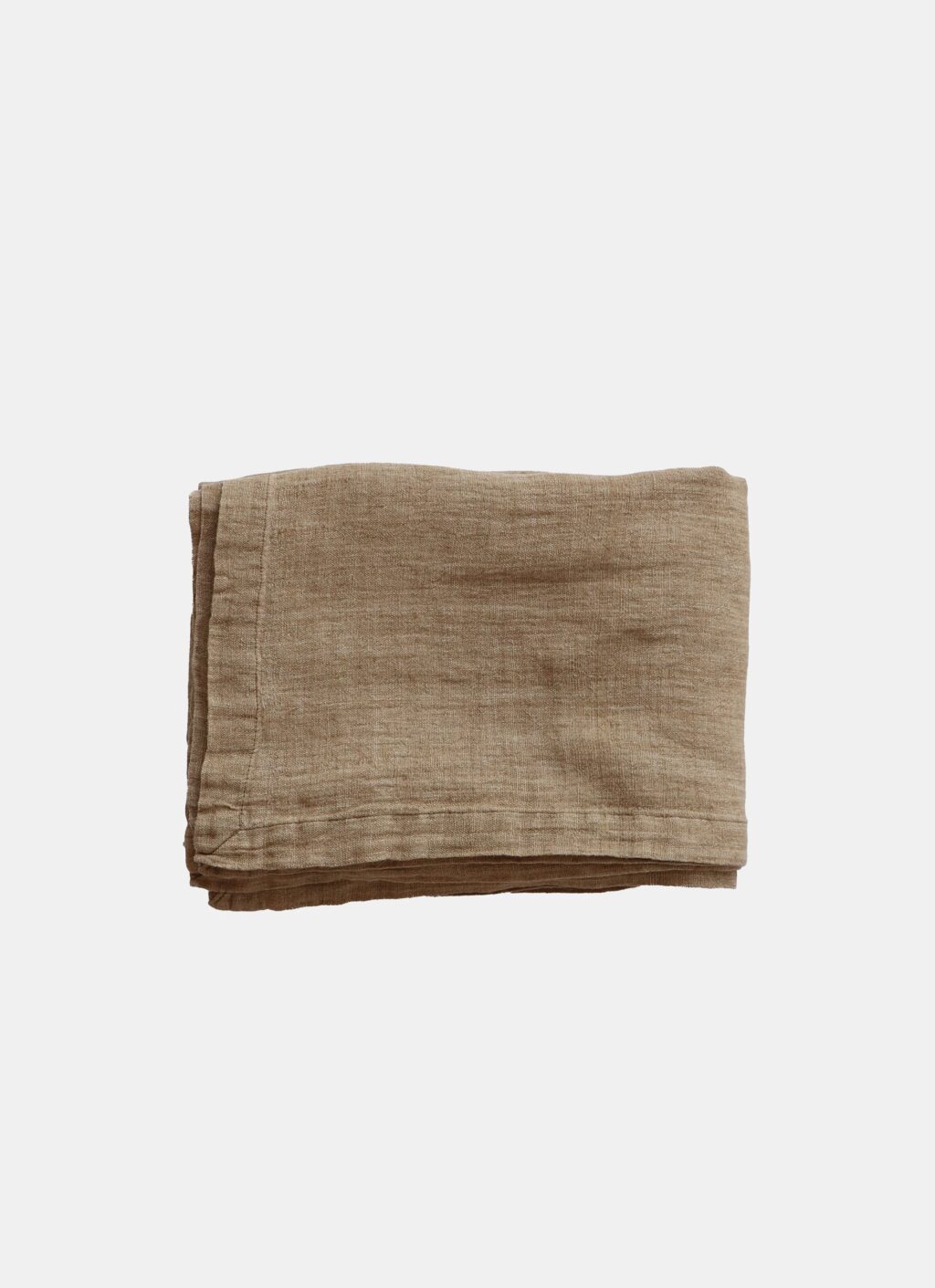 TMM - Linen Tablecloth - Light brown - 145cm x 270cm