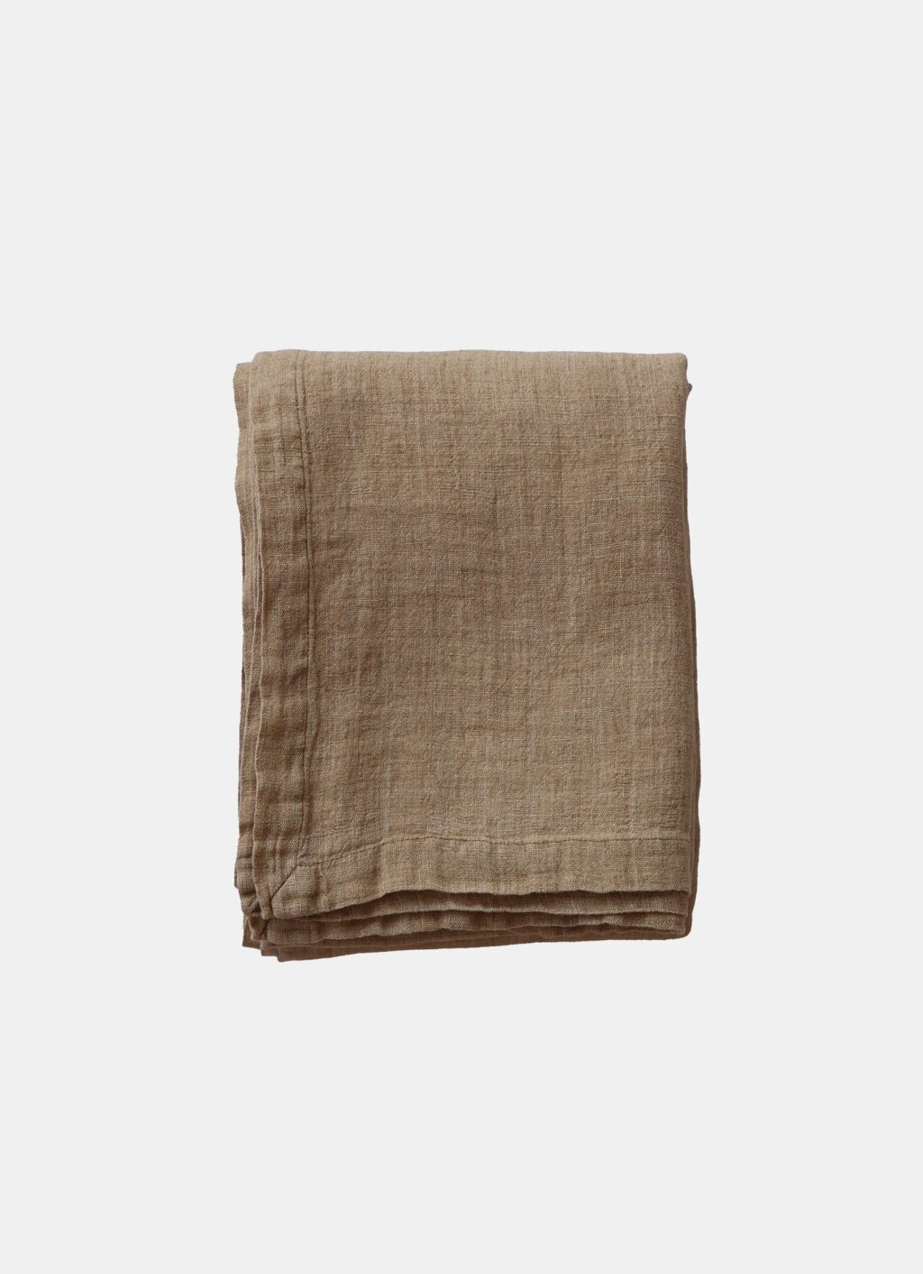 TMM - Linen Tablecloth - Light brown - 145cm x 270cm