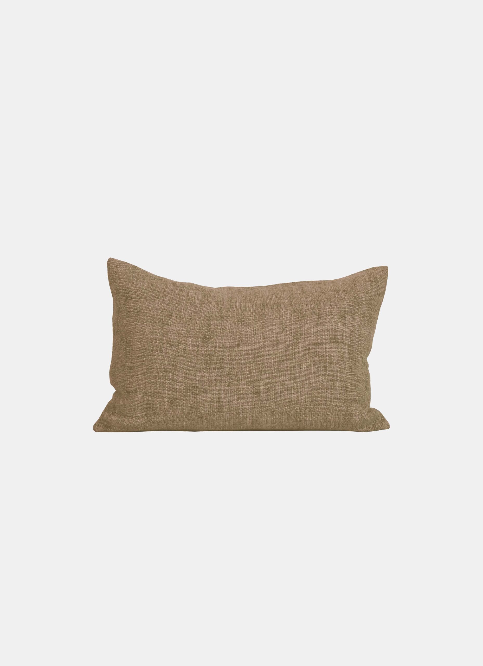 Tell Me More - Hand Woven Linen Cushion - 40x60cm - Pampas