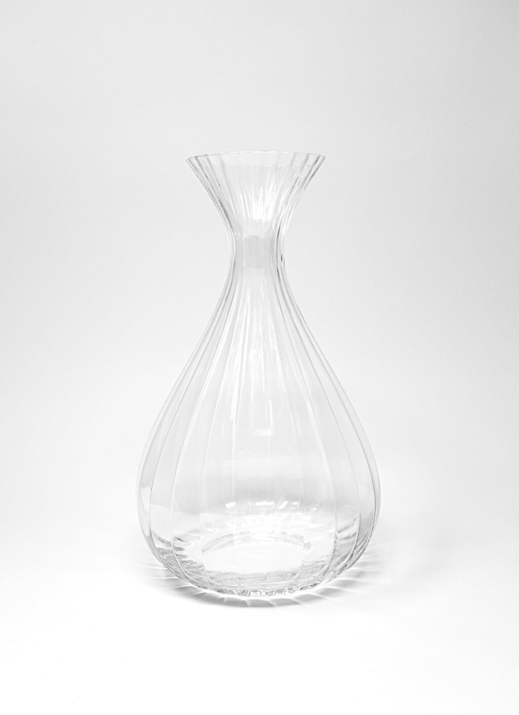 Serax – Sergio Herman – Inku Glassware – Transparent ribbed glass – Carafe - 180cl