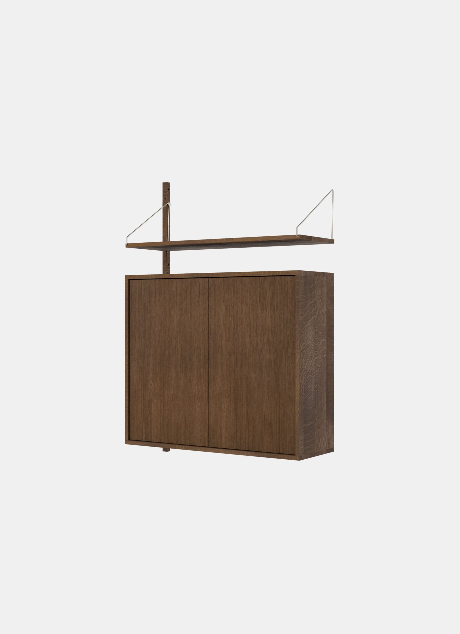 Frama - Shelf Library - Add-on Section Medium Cabinet - Dark Oak - H1148 - W80