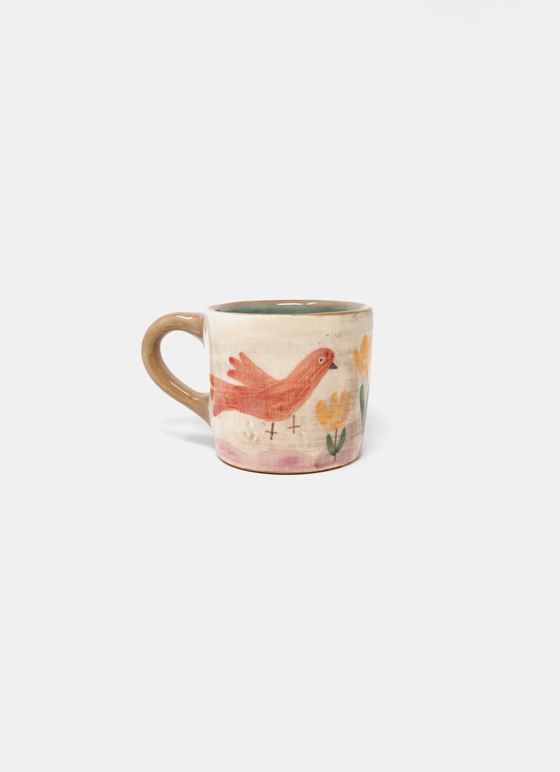 Ori Ceramic - Hand built - Hand painted - Stoneware - Cup with handle - Motive 2