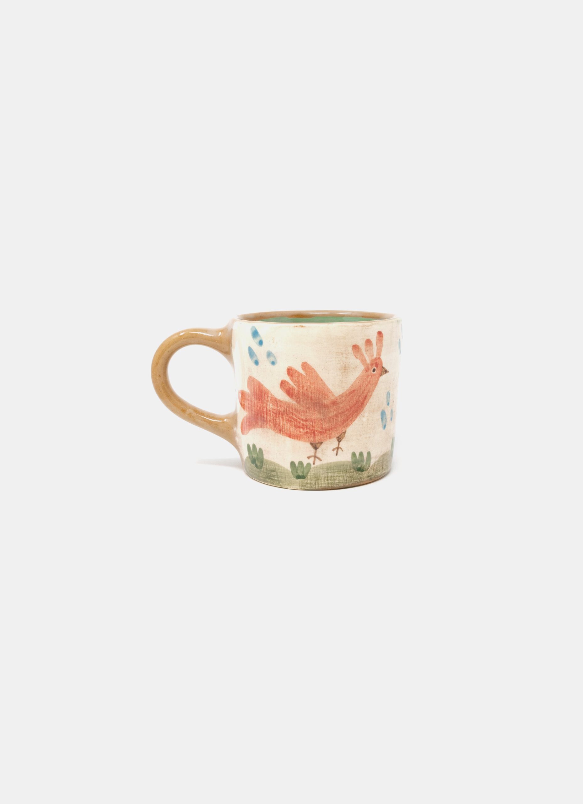 Ori Ceramic - Hand built - Hand painted - Stoneware - Cup with handle - Motive 3