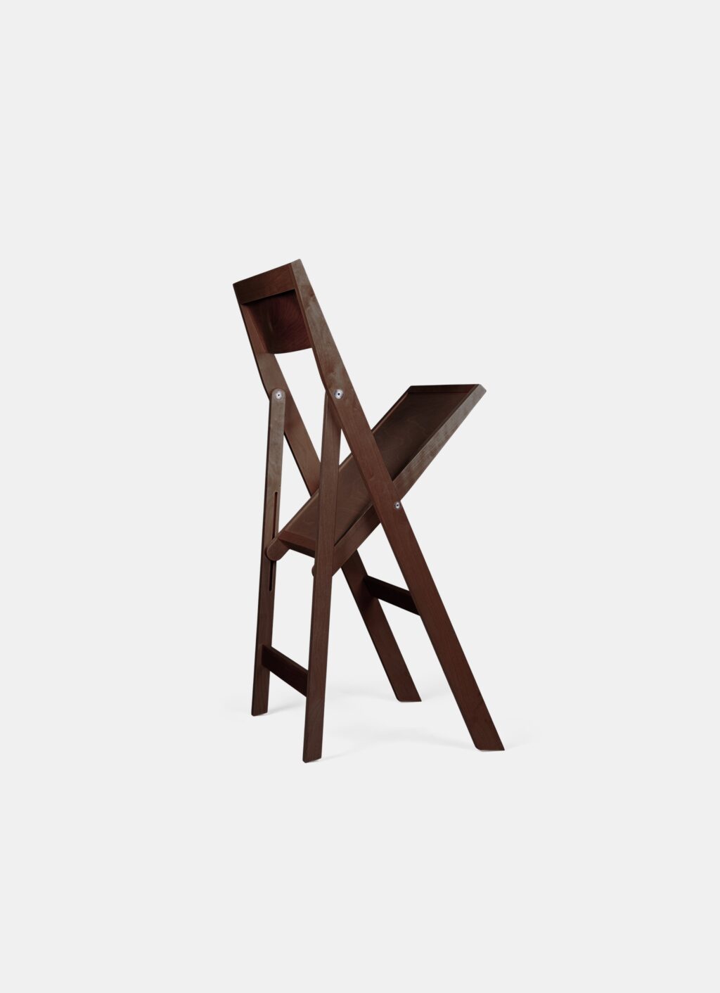 Frama - Flat Folding Chair - Dark Brown Birch