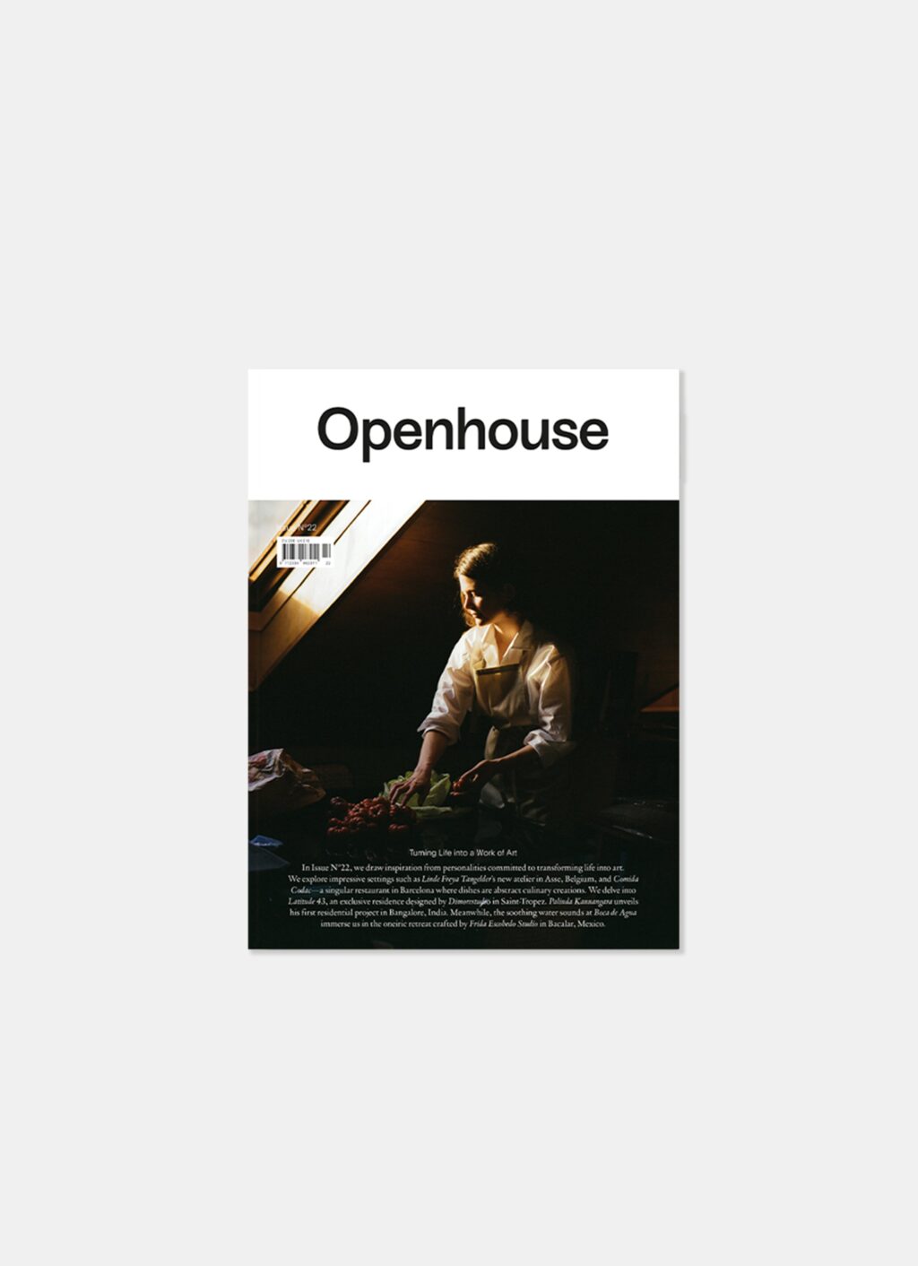 Openhouse Magazine - Issue 22- Turning Life into a Work of Art