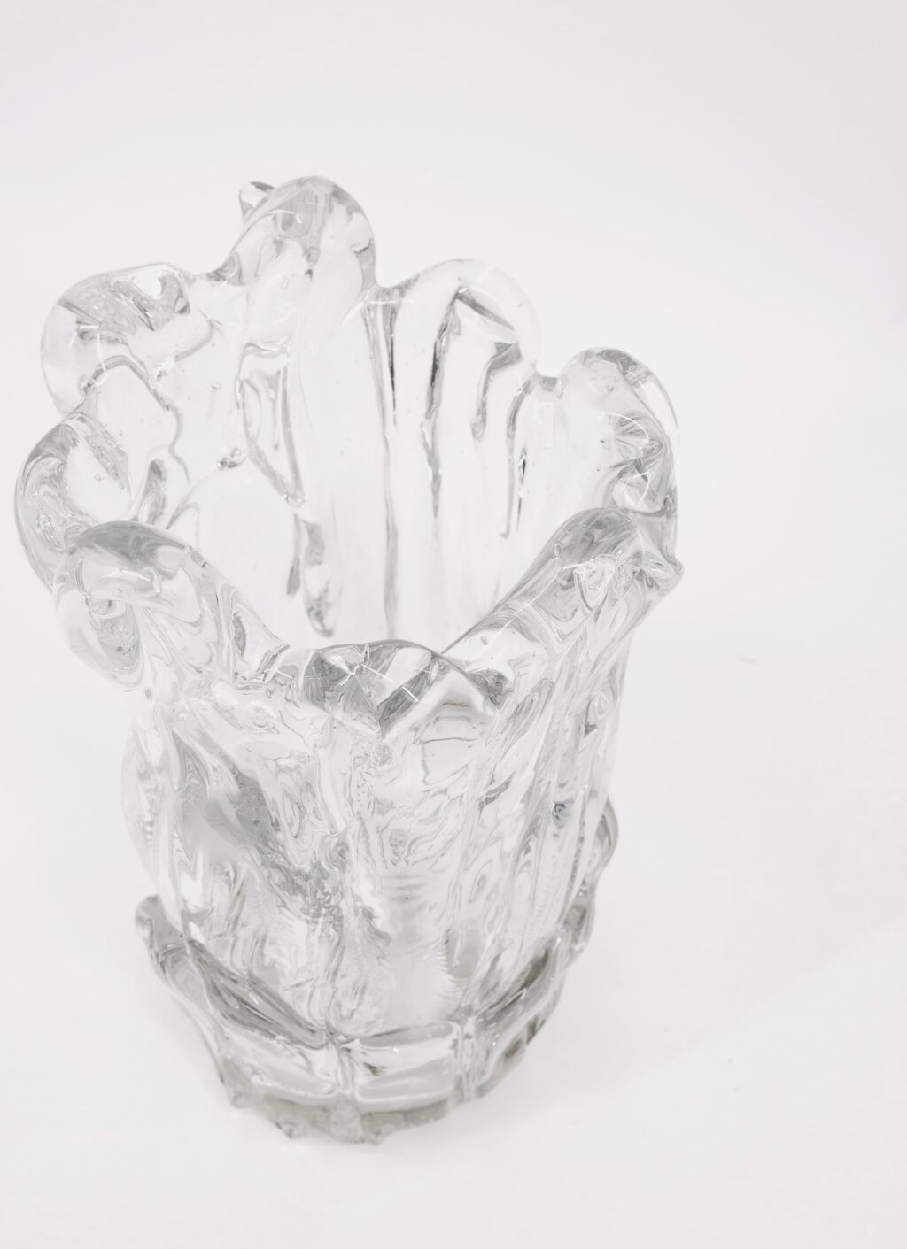 Fólk Reykjavik - Handblown Glass Vase - Lava - small