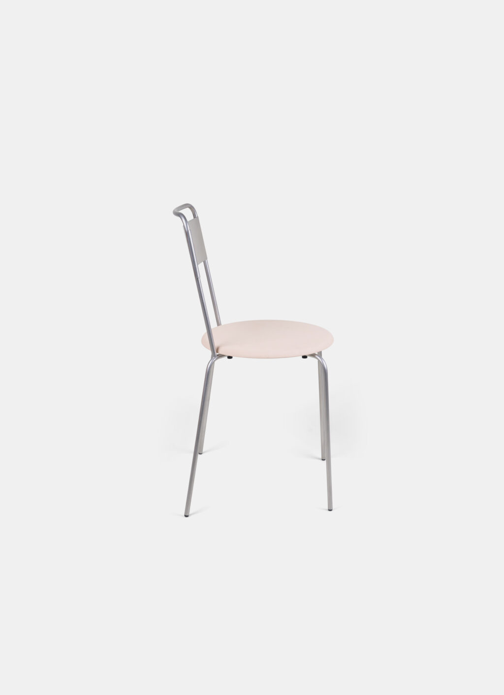 Frama - Petit Rond Chair - Stainless Steel - Leather Seat