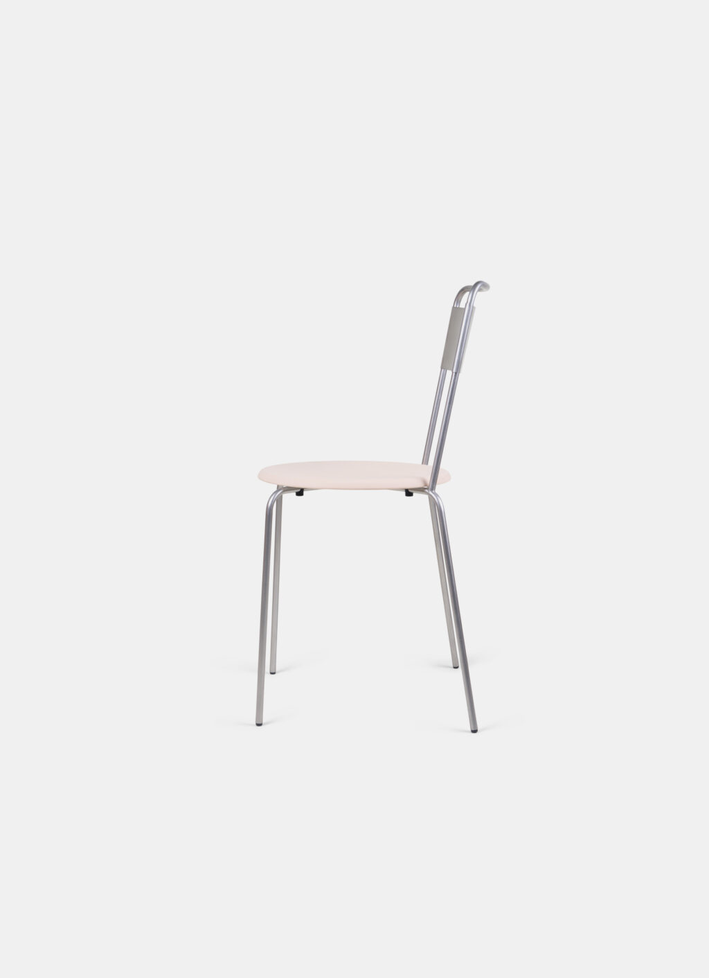 Frama - Petit Rond Chair - Stainless Steel - Leather Seat