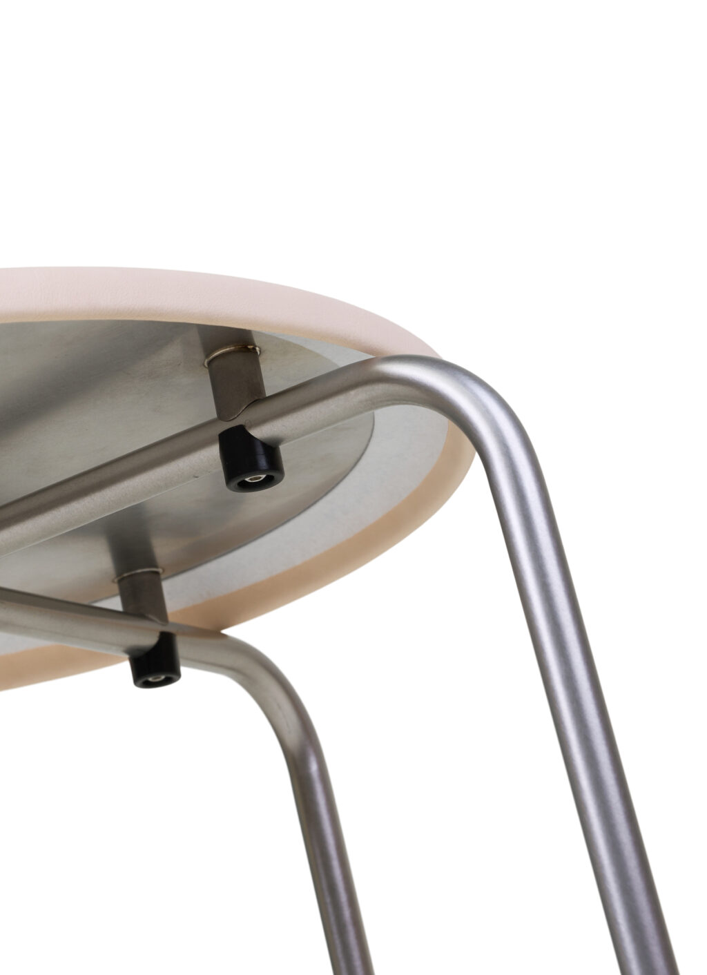 Frama - Petit Rond Stool - Stainless Steel - Leather Seat