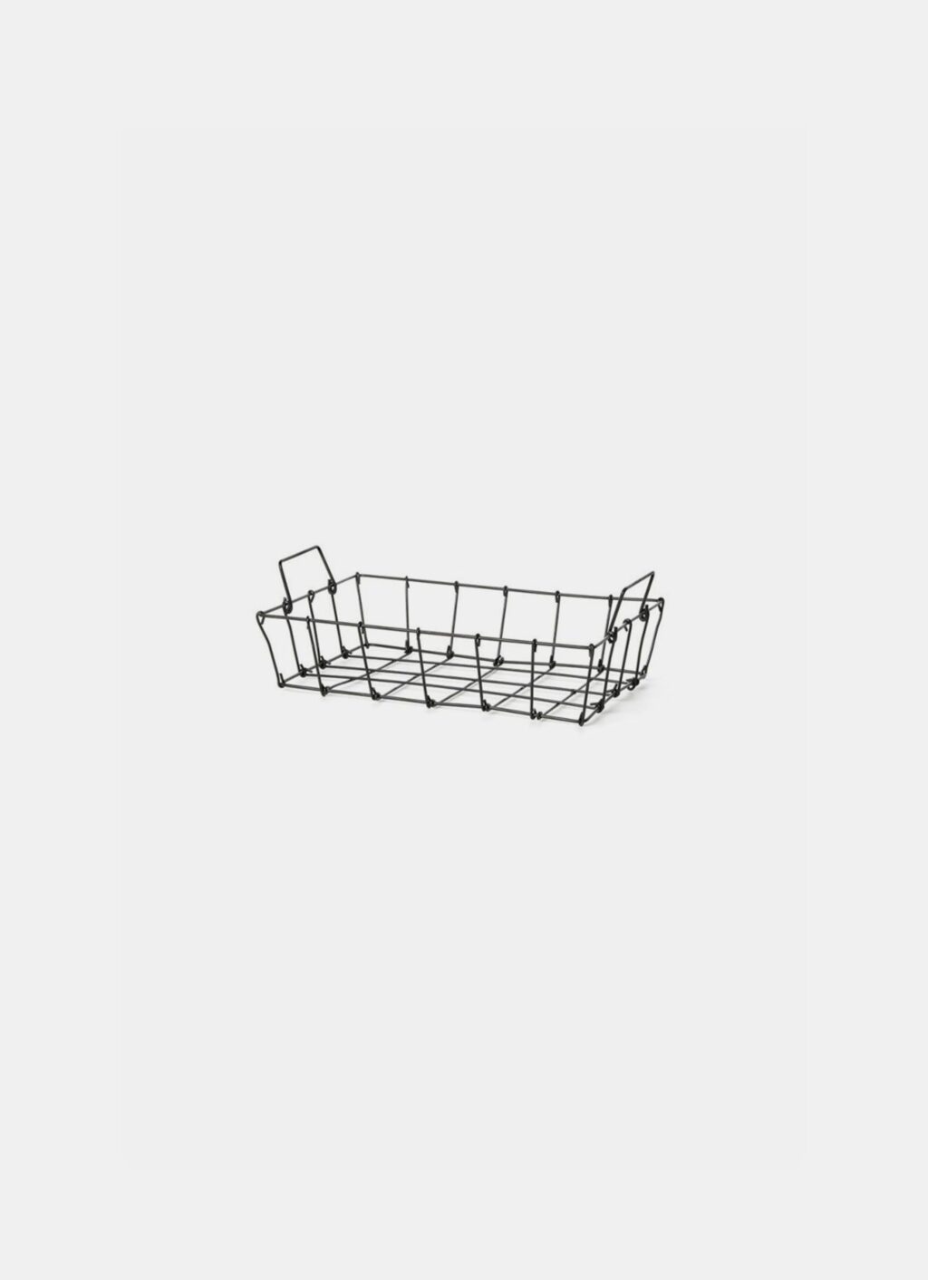 Fog Linen Work - Desk Basket - Black