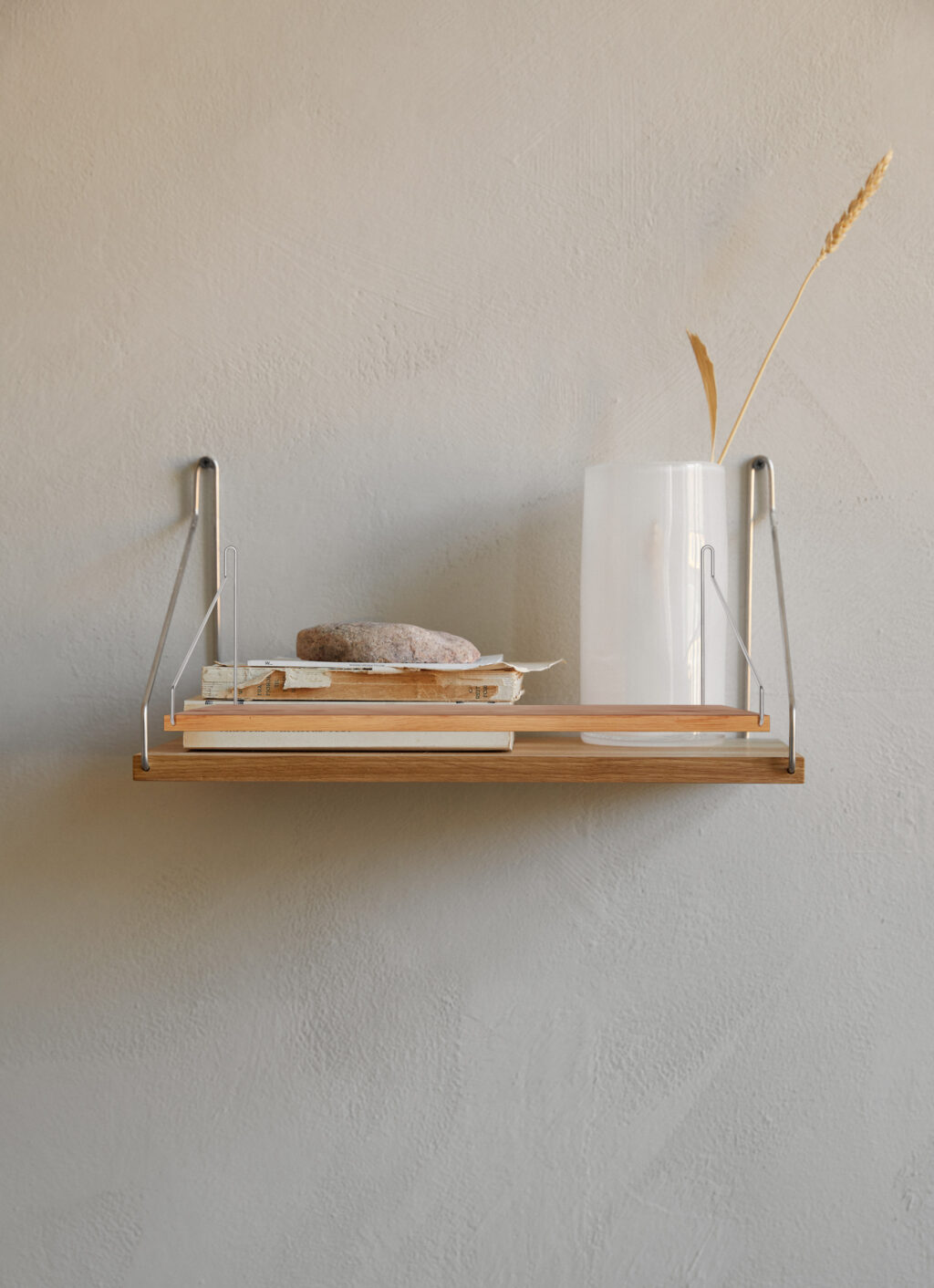 Frama - Single Shelf - Natural oak - Stainless Steel - D20 W40