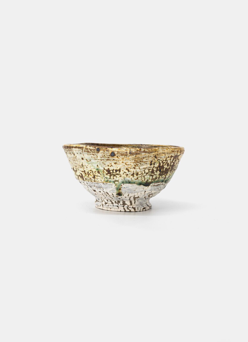 Matthias Kaiser - Cracked Slip Oribe Chawan