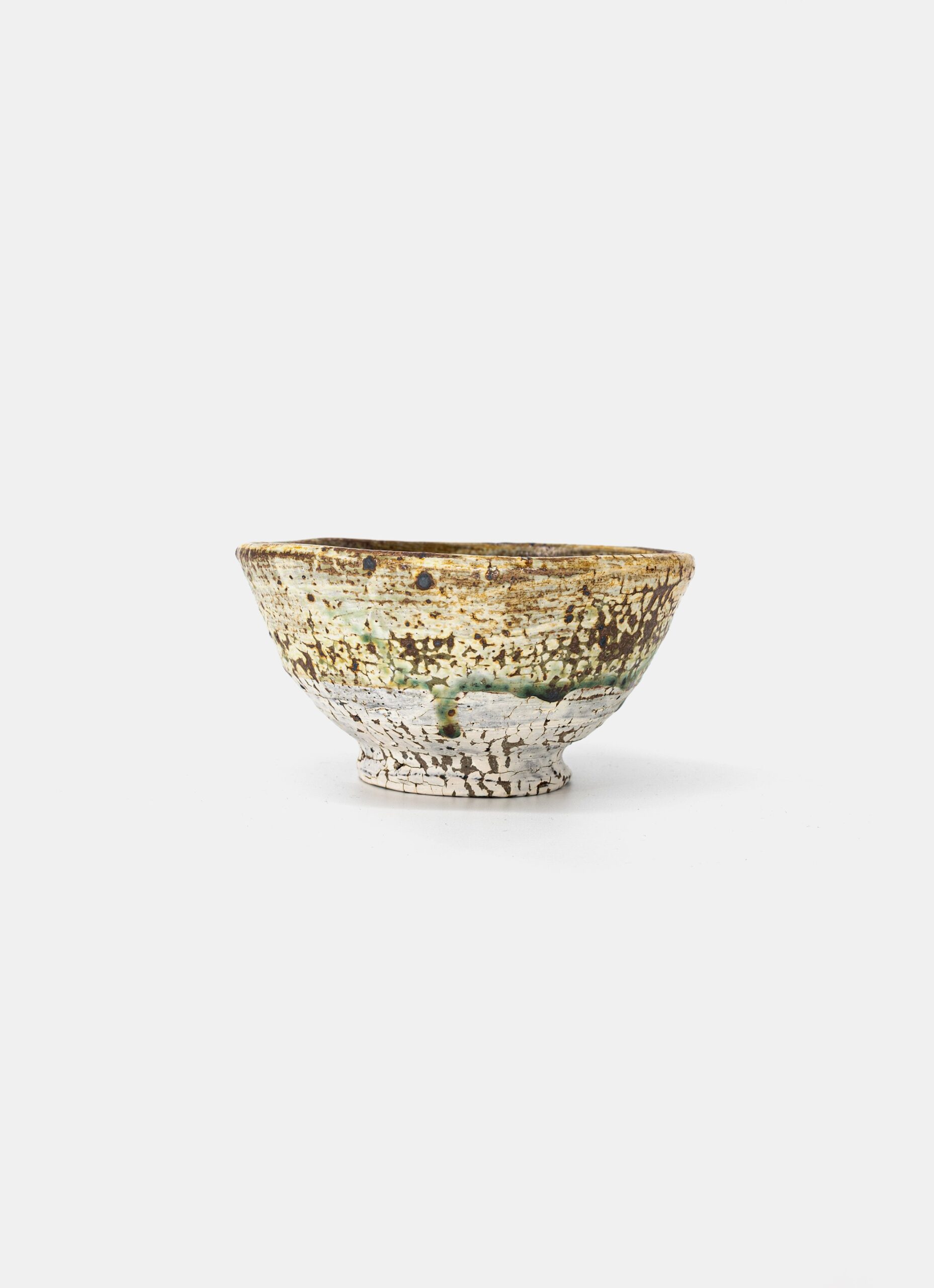 Matthias Kaiser - Cracked Slip Oribe Chawan