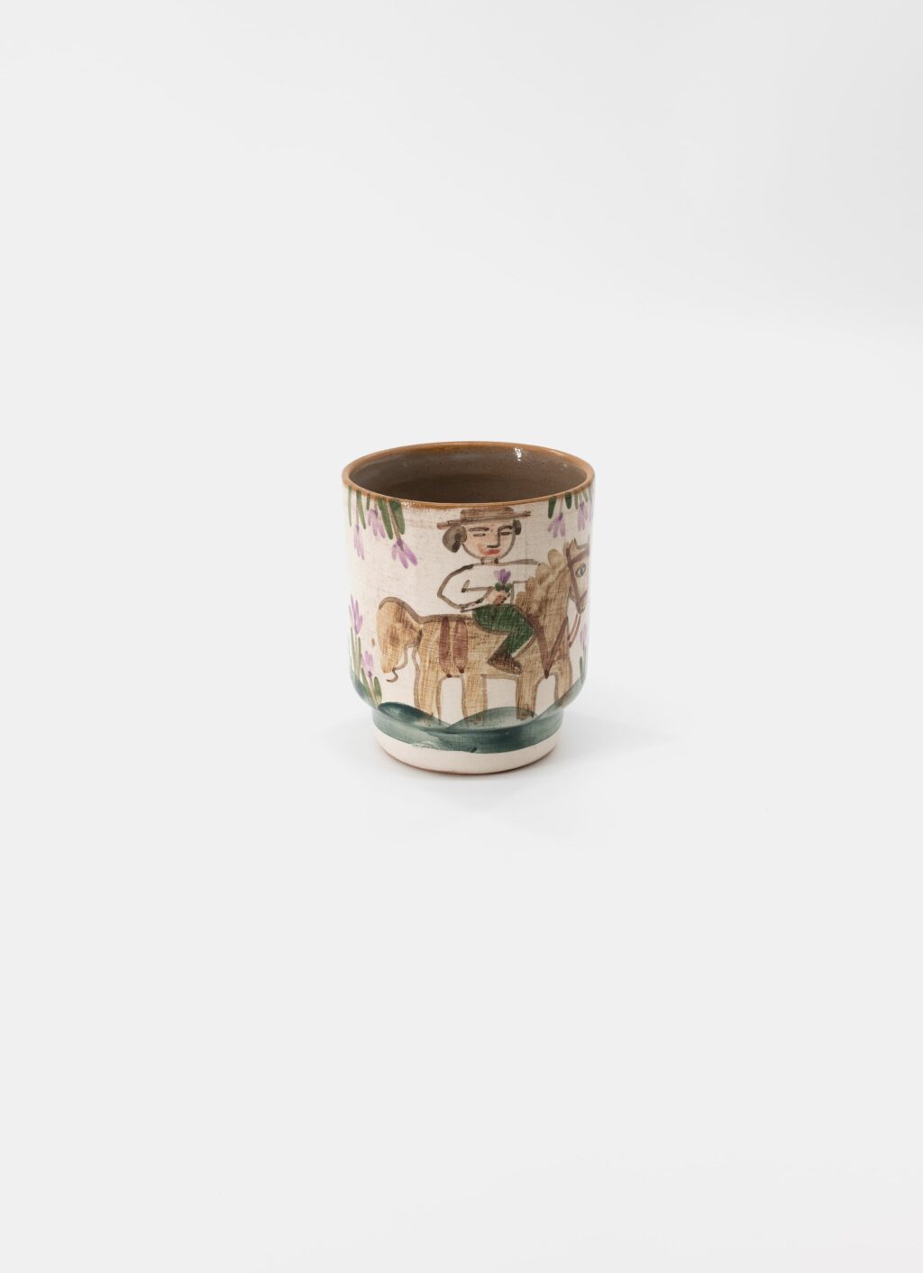 Ori Ceramic - Hand built - Hand painted - Stoneware Cup - F