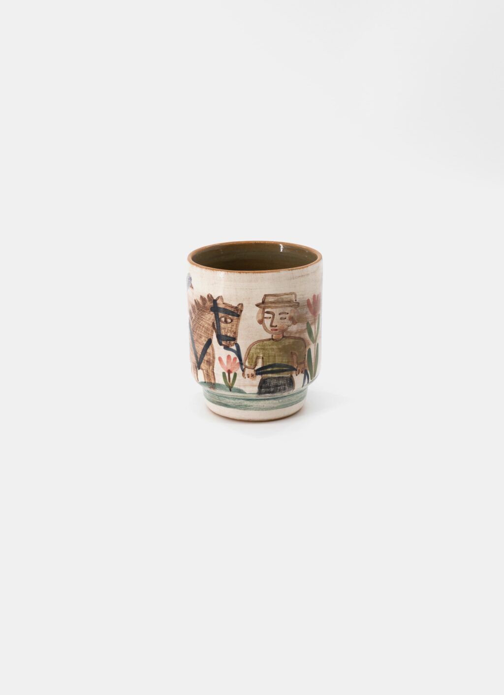 Ori Ceramic - Hand built - Hand painted - Stoneware Cup - G