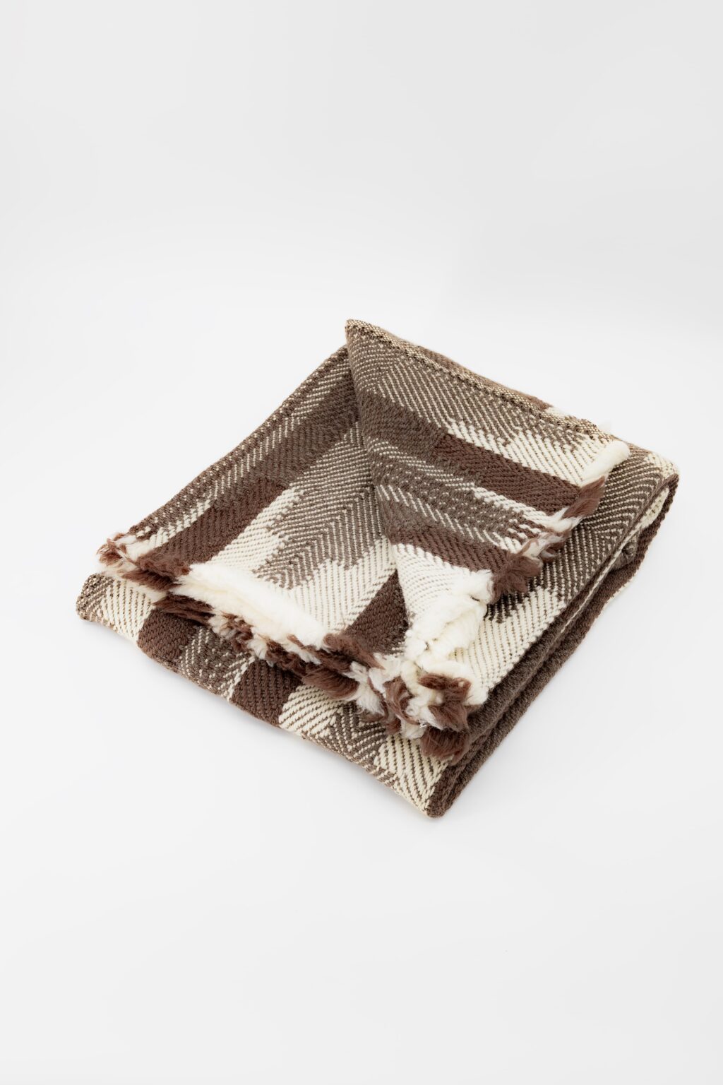 Rodopska Takan - Bulgarian Shevitza Wool Blanket - Brown