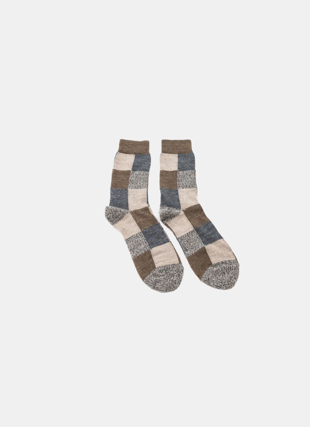 Rove - Fine Merino Wool Socks - Earth Patchwork - Size EU 37-41