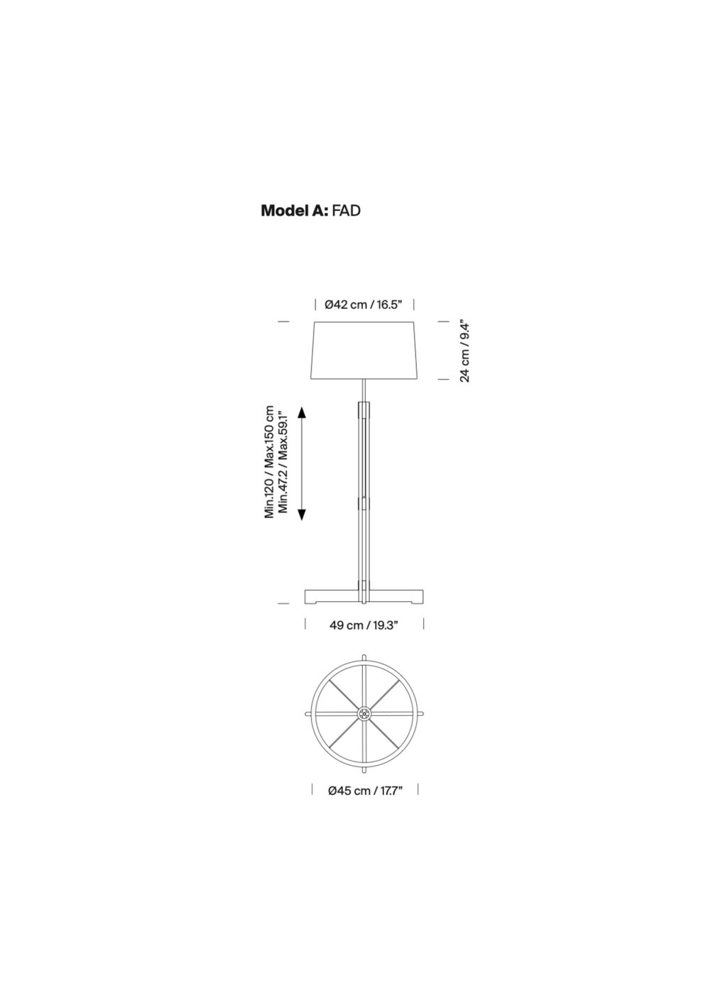Santa & Cole - FAD - Miguel Milá - 1974 - Floor lamp