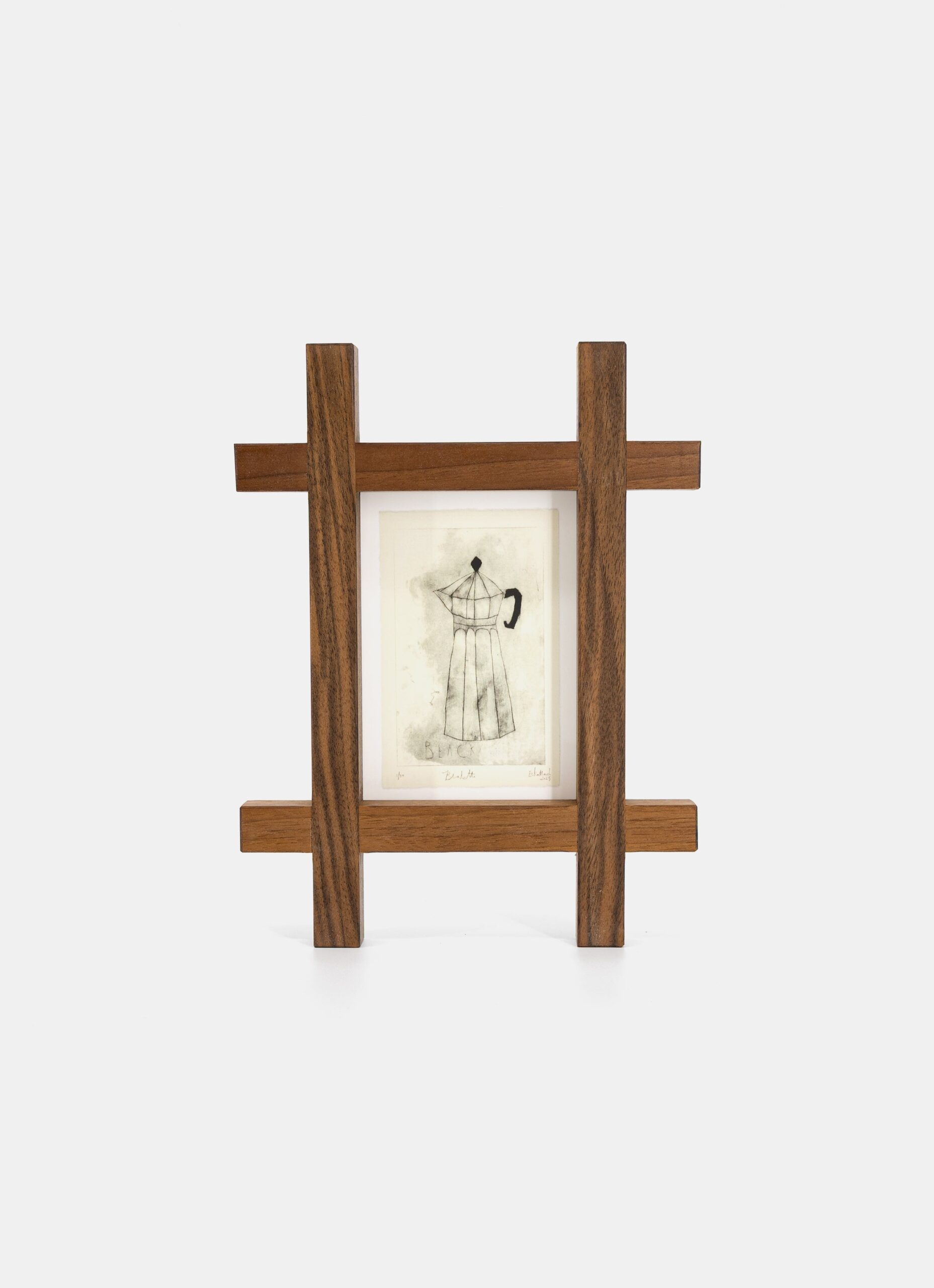 Volta - Handmade Walnut Frame & Eska Marsh - Set of 18 Postcards