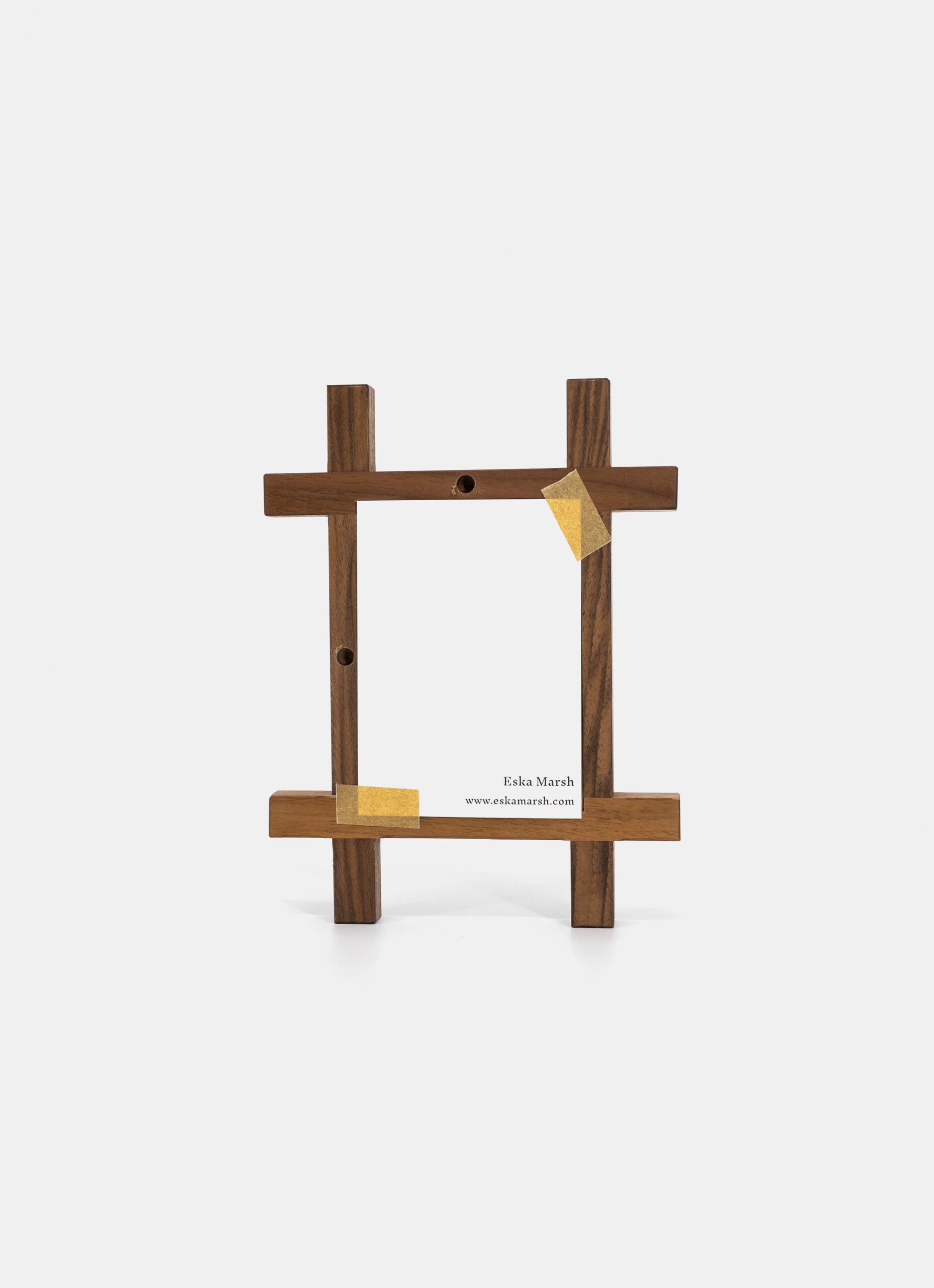 Volta - Handmade Walnut Frame & Eska Marsh - Set of 18 Postcards