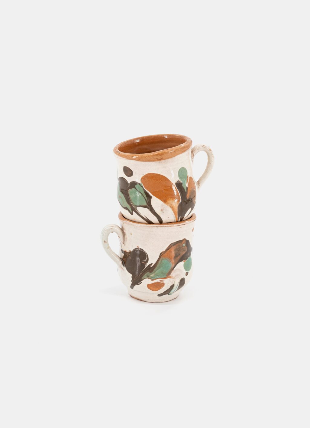Horezu - Handmade Romanian Stoneware - Cup with Handle