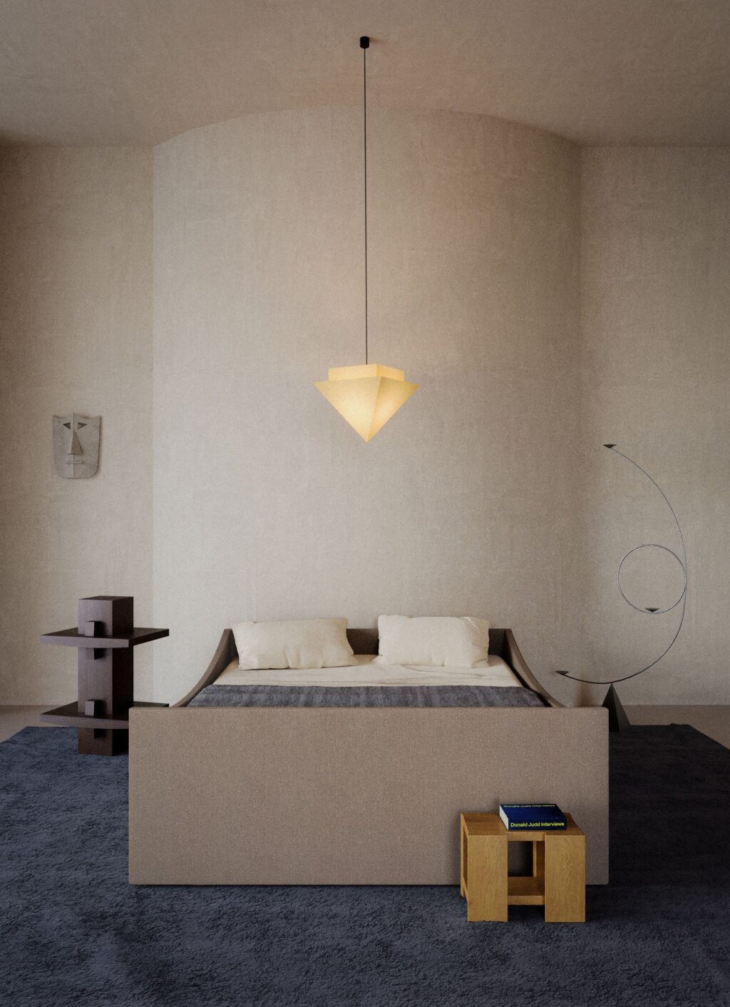 RYE - Curved Bed Frame with Drawers