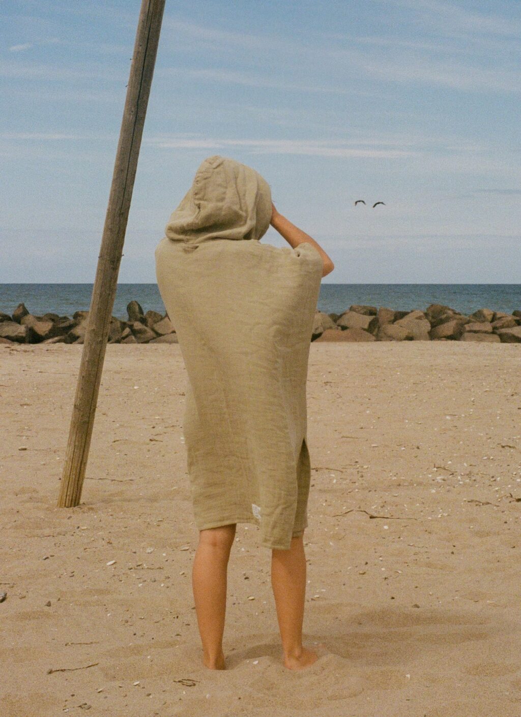 Frama - Light Towel - Sage Green - Poncho