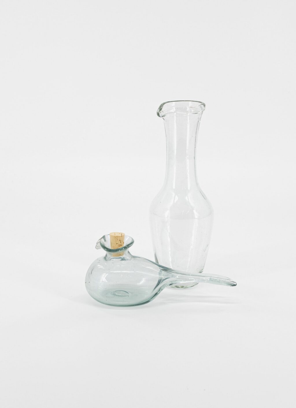 La Soufflerie - Hand-blown recycled glass - Oil and Vinegar Set