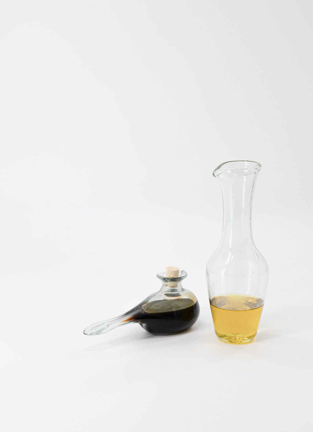 La Soufflerie - Hand-blown recycled glass - Oil and Vinegar Set