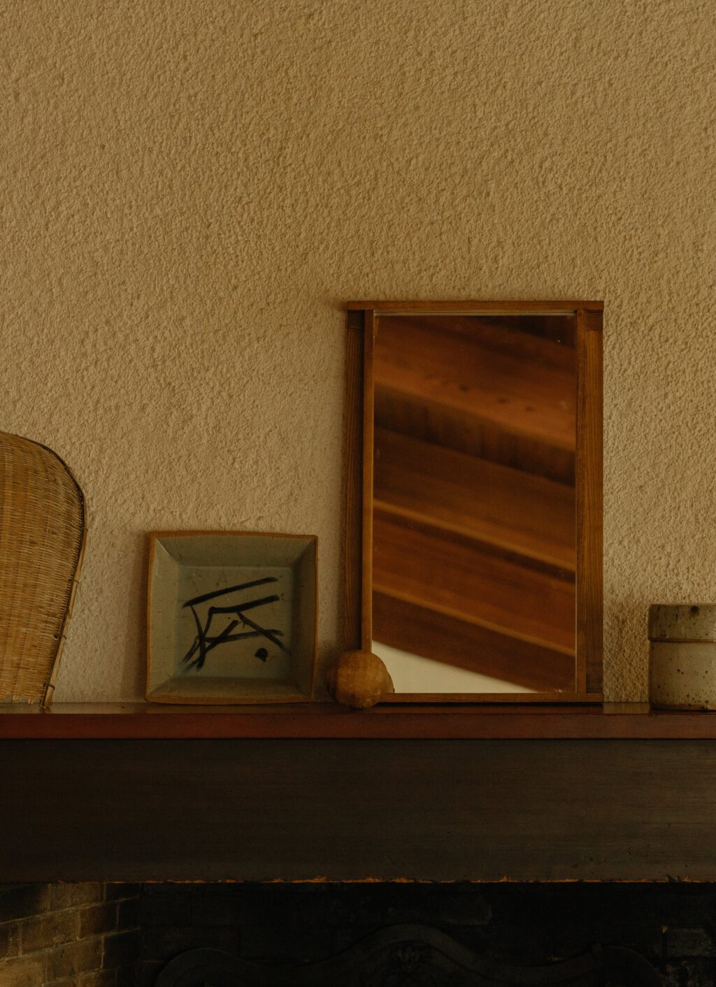 Frama - Symmetry Mirror - Honey Ash Wood - Small