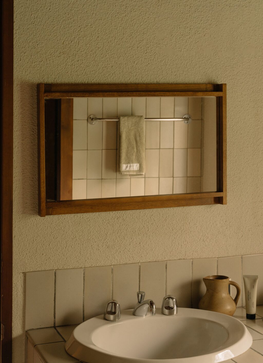 Frama - Symmetry Mirror - Honey Ash Wood - Small