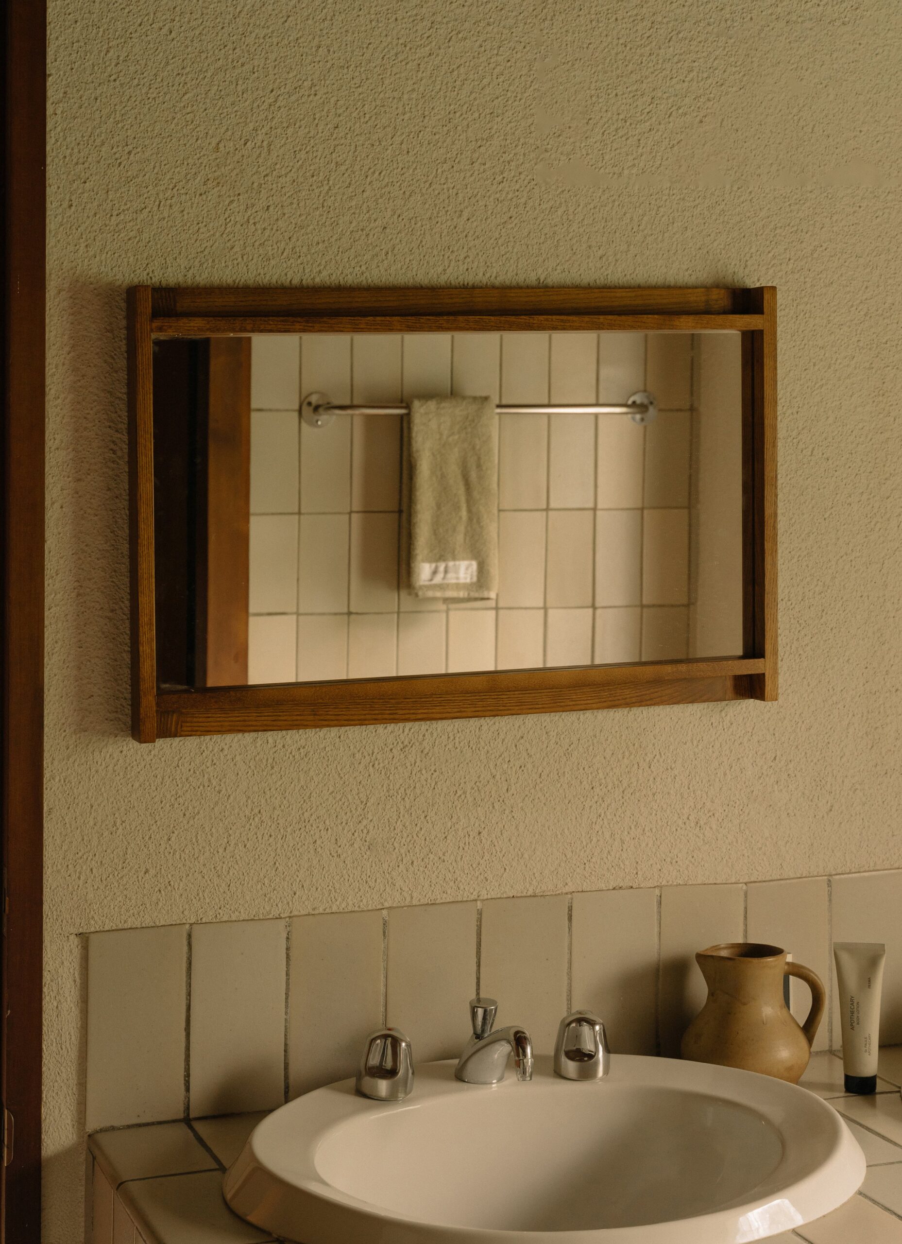 Frama - Symmetry Mirror - Honey Ash Wood - Small