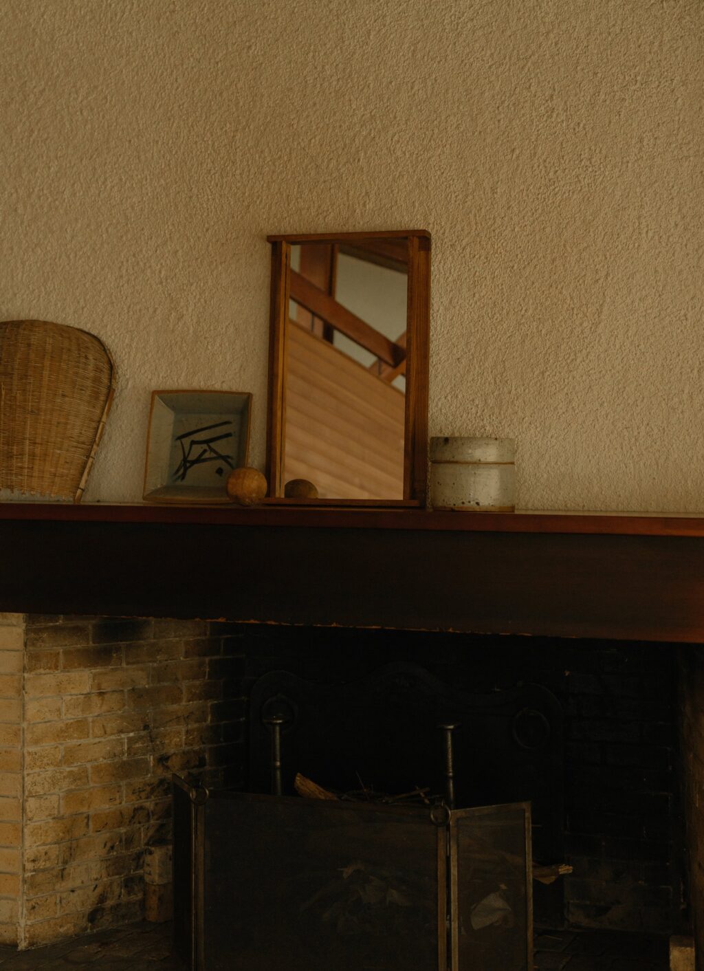 Frama - Symmetry Mirror - Honey Ash Wood - Small