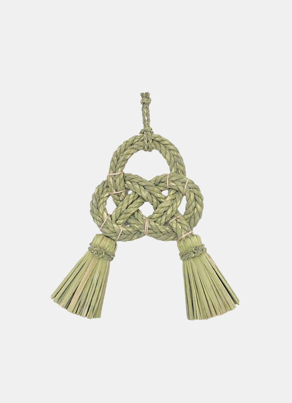 Warazaiku Takubo - Handwoven Straw Amulet - Iwai Musubi - L